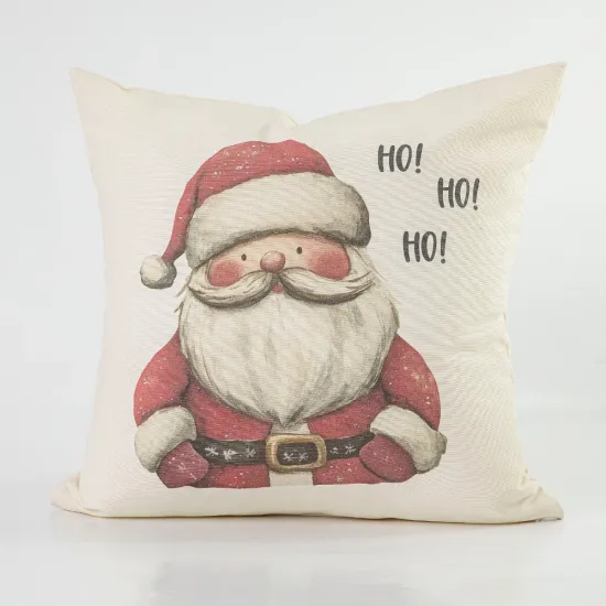 Μαξιλάρι Διακοσμητικό Χριστουγεννιάτικο Printed Σχέδιο 107 - Εκρού - Διάσταση: 45 x 45 cm