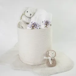 Πετσέτες Σετ 2ΤΜΧ Magic Garden Λευκό - Λευκό - Διάσταση: 70 x 120 / 30 x 50 cm