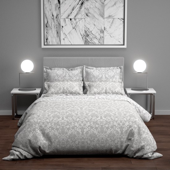 Παπλωματοθήκη διπλή 200x240εκ. Salonica Σελήνη (γκρι)