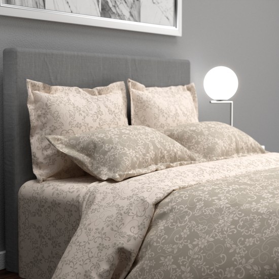 Πάπλωμα μονό 160x230εκ. Salonica Σελήνη (μπεζ)