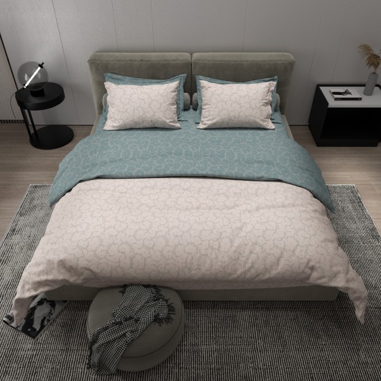 Μαξιλαροθήκες Salonica Όνειρα (μπλε) σχέδιο πανωσέντονο