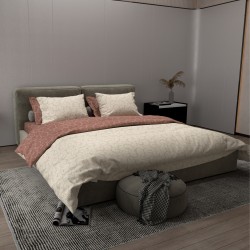 Σετ υπέρδιπλο 240x260εκ. Salonica Κέντημα (κόκκινο)