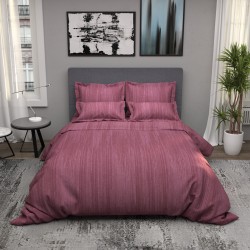 Παπλωματοθήκη διπλή 200x240εκ. Salonica Βροχή (φούξια)