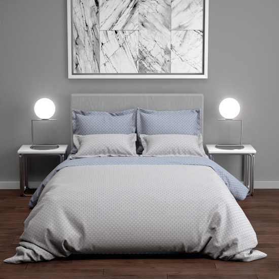 Σετ υπέρδιπλο 240x260εκ. Salonica Όνειρα (μπλε)