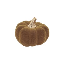 Beauty Home Κολοκύθα βελούδινη Λαδί με χρυσό Ø9 x 7 cm