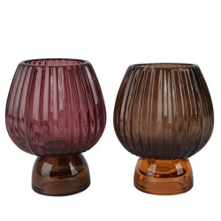 Beauty Home Κηροπήγιο Γυάλινο Ø10 x 13 cm