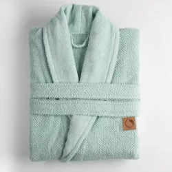 Μπουρνούζι Ενηλίκων Με Γιακά Lava Μέντα - Μέντα - Διάσταση: L