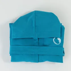 Μπουρνούζι Εφηβικό Με Κουκούλα Torpedo Τυρκουάζ - Τυρκουάζ - Διάσταση: (11-12)