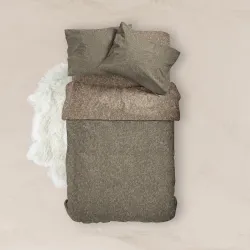 Παπλωματοθήκη Εμπριμέ Honor Μονή - Λαδί - Διάσταση: 160 x 240 cm