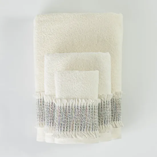 Πετσέτες Σετ 3ΤΜΧ Era - Πούδρα - Διάσταση: 70 x 140 / 50 x 90 / 30 x 50 cm