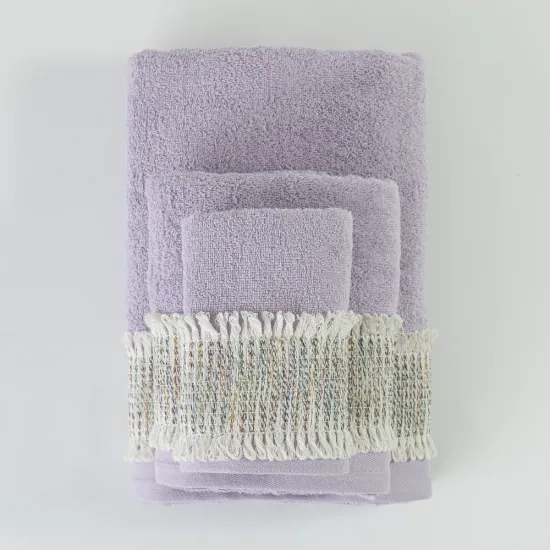 Πετσέτες Σετ 3ΤΜΧ Era - Πούδρα - Διάσταση: 70 x 140 / 50 x 90 / 30 x 50 cm