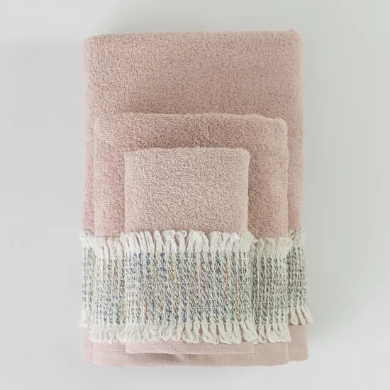 Πετσέτες Σετ 3ΤΜΧ Era - Πούδρα - Διάσταση: 70 x 140 / 50 x 90 / 30 x 50 cm