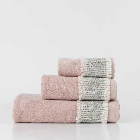 Πετσέτες Σετ 3ΤΜΧ Era - Πούδρα - Διάσταση: 70 x 140 / 50 x 90 / 30 x 50 cm