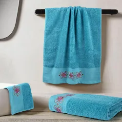 Πετσέτες Σετ 3ΤΜΧ Petalouda - Λαδί - Διάσταση: 70 x 140 / 50 x 90 / 30 x 50 cm