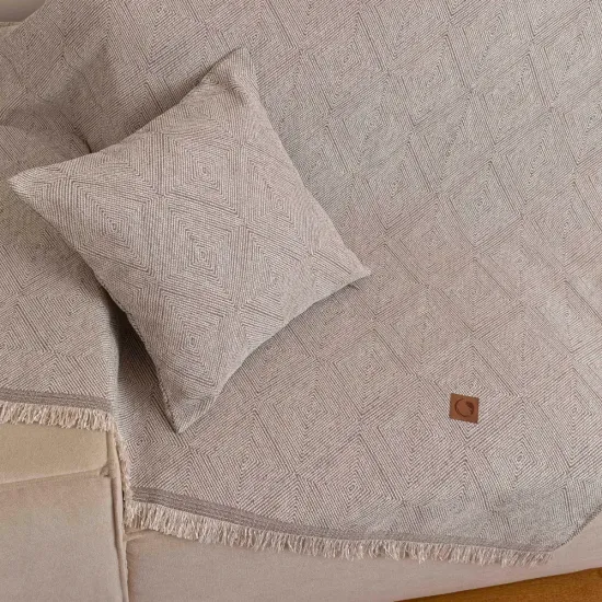 Ριχτάρι Σενίλ Διθέσιο Bari - Γκρι - Διάσταση: 180 x 250 cm