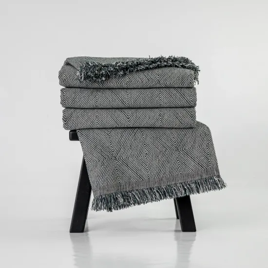 Ριχτάρι Σενίλ Διθέσιο Bari - Γκρι - Διάσταση: 180 x 250 cm