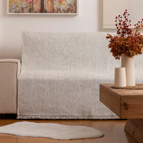 Ριχτάρι Σενίλ Πολυθρόνας Velvet - Γκρι - Διάσταση: 180 x 180 cm