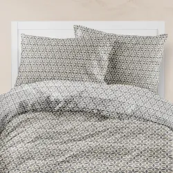 Σεντόνια Εμπριμέ Σετ Honey Μονά - Γκρι - Διάσταση: (2) 160 x 240 cm + 50 x 70 cm