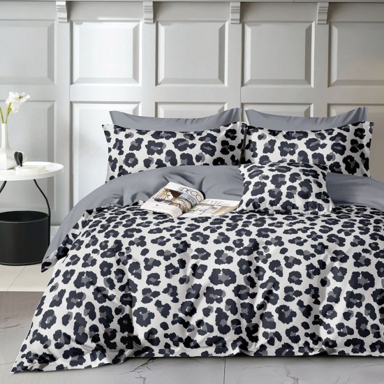 Beauty Home Σετ σεντόνια υπέρδιπλα με λάστιχο Art 12272 Alice 165x200+30 Γκρι