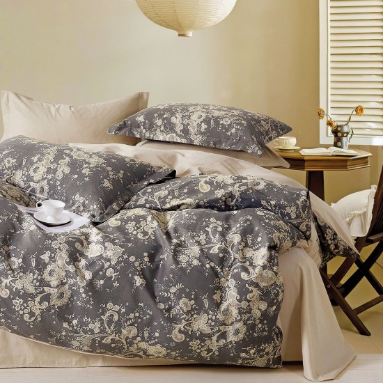 Beauty Home Σετ κουβερλί υπέρδιπλο Art 12284 Avgi 220x240 Ανθρακί