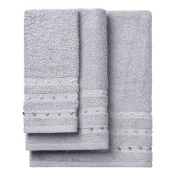 Beauty Home Σετ πετσέτες Art 3465 Σετ 3τμχ Γκρι