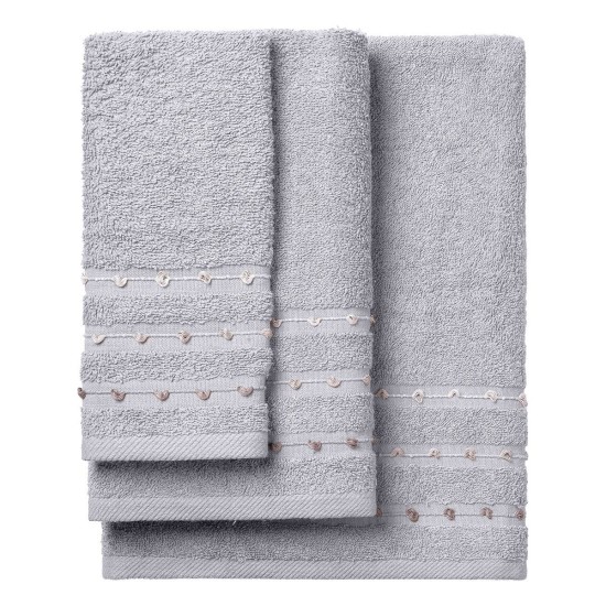 Beauty Home Σετ πετσέτες Art 3465 Σετ 3τμχ Γκρι