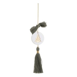 Beauty Home ΚΡΕΜΑΣΤΟ ΣΤΡΟΓΓΥΛΟ ΚΕΡΑΜΙΚΟ ME PLEXI ΔΕΝΤΡΟ ΧΡΥΣΟ ΠΡΑΣΙΝΟ ΕΥΚΑΛΥΠΤΟΥ