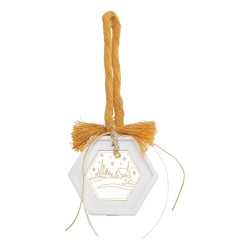 Beauty Home ΚΡΕΜΑΣΤΟ ΠΟΛΥΓΩΝΟ ΚΕΡΑΜΙΚΟ ΜΕ PLEXI ΧΡΙΣΤ. ΧΩΡΙΟ ΚΡΟΚΙ