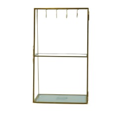 Beauty Home Μεταλλικό Στάντ Κοσμημάτων Χρυσό 18 x 11 x 31 cm