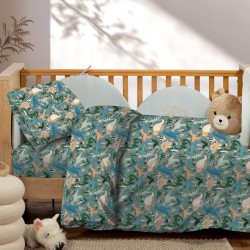 Βρεφικά Σετ Σεντόνι Κούνιας Με Λάστιχο Dinosaurs