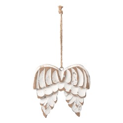 Beauty Home Ξύλινο Φτερά Αγγέλου  Αντικέ 13 cm