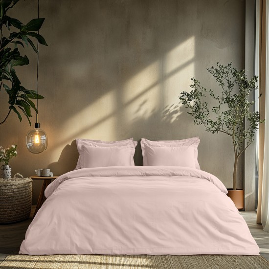 Beauty Home Ζεύγος μαξιλαροθήκες μονόχρωμες Art 1700 Harmony 52x73 Ροζ