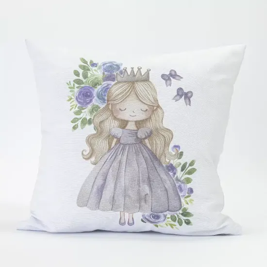 Μαξιλάρι Διακοσμητικό Printed Lily - Λευκό - Διάσταση: 45 x 45 cm