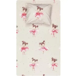 Σεντόνι Σετ 2ΤΜΧ Balletto Moνό - Ροζ - Διάσταση: 160 x 240 cm + 50 x 70 cm