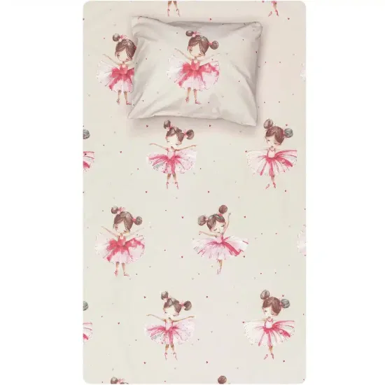 Σεντόνι Σετ 2ΤΜΧ Balletto Moνό - Ροζ - Διάσταση: 160 x 240 cm + 50 x 70 cm