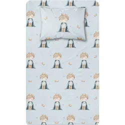 Σεντόνι Σετ 2ΤΜΧ Little King Moνό - Πετρόλ - Διάσταση: 160 x 240 cm + 50 x 70 cm