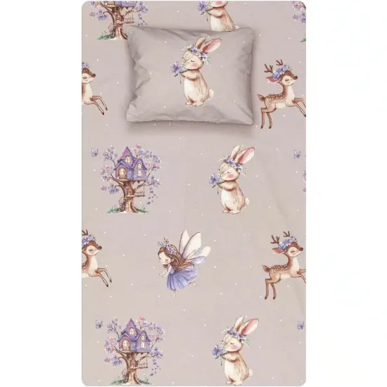 Σεντόνι Σετ 2ΤΜΧ Magic Garden Moνό - Λιλά - Διάσταση: 160 x 240 cm + 50 x 70 cm