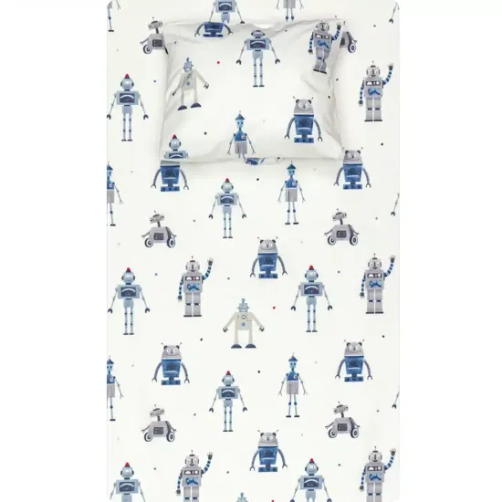 Σεντόνι Σετ 2ΤΜΧ Megabot Moνό - Μπλε - Διάσταση: 160 x 240 cm + 50 x 70 cm