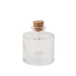 Beauty Home Μικρό μπουκάλι με φελλό Mathis Ø5,5x6cm – 60ml