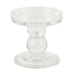 Beauty Home Κηροπήγιο γυάλινο Ysée  8,5 x 8,5 cm