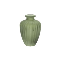 Beauty Home Βάζο γυάλινο Jeanne – Λαδί Ø7,5×10,5cm – 180ml