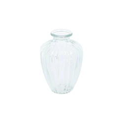 Beauty Home Βάζο γυάλινο Jeanne – Διαφανο Ø7,5×10,5cm – 180ml
