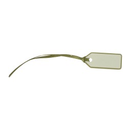 Beauty Home 10 Ετικέτες Χάρτινες με κορδέλα – Πράσινο Ευκάλυπτου 5 x 2 cm