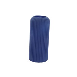 Beauty Home Βάζο γυάλινο Zoé ματ – Μπλε ίντιγκο Ø8,5x20cm – 920ml