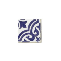 Beauty Home 20 χαρτοπετσέτες κοκτέιλ Dolce Vita μπλε,λευκές 24 x 24 cm