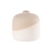 Beauty Home Βάζο κεραμικό Diana σε διχρωμία – κρέμ μπεζ 11×11,5cm