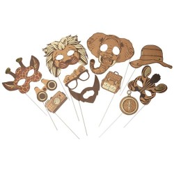 Beauty Home Κιτ Φωτογραφικού Θαλάμου με θέμα “Safari” 11 Τεμάχια