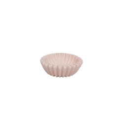 Beauty Home Μπολ κεραμικό Πλισέ – Ανοιχτό Ροζ 15x15x4,5 cm