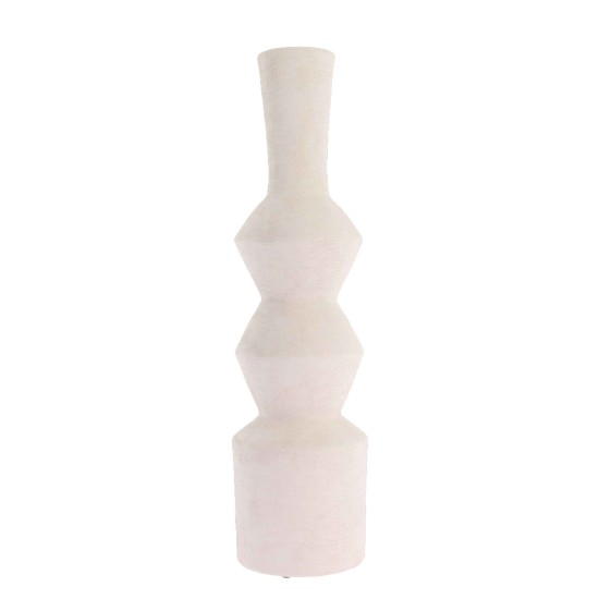 Beauty Home Βάζο Κεραμικό Sienna – Λευκό Ø15x60cm