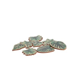 Beauty Home 8 ξύλινα κομφετί σε σχήμα Coco Palm 2,5-3,5cm